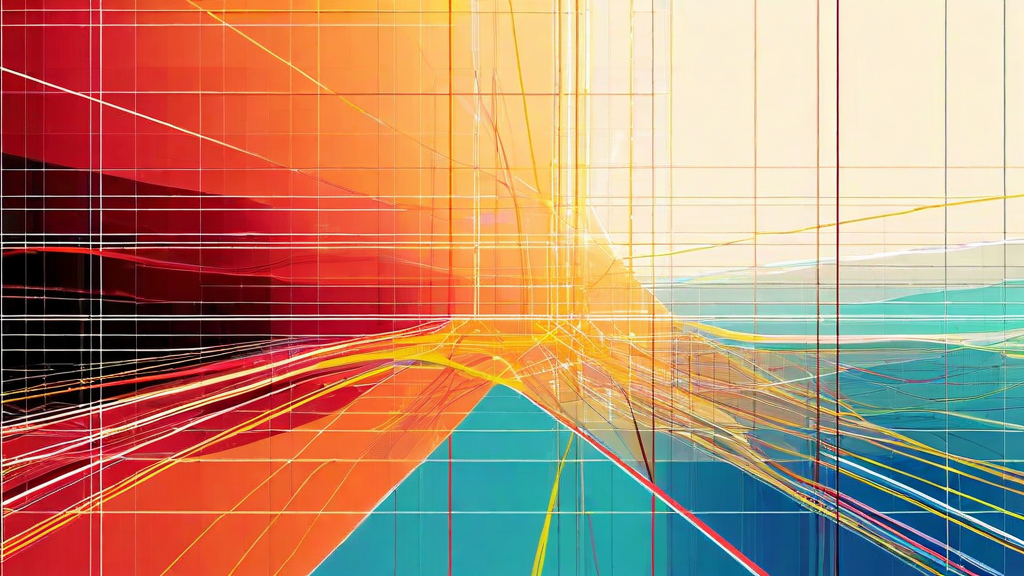 Abstract visualization of code graph connections and semantic relationships